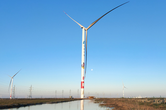 华能大安“吉电入鲁”50万千瓦风电项目并网发电