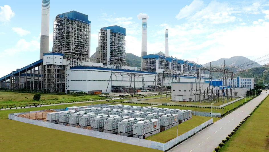 国能台山电厂总60兆瓦电化学储能全容量成功并网