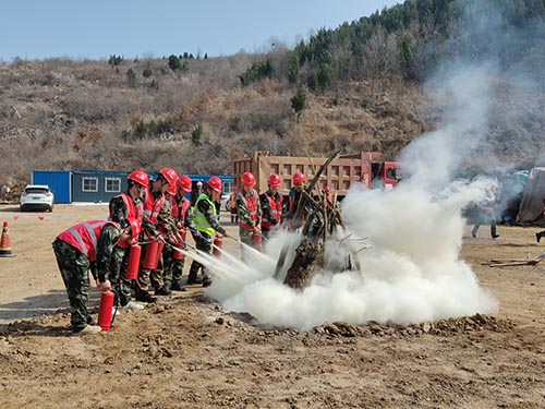 中国安能第二工程局潍坊电站项目部开展消防应急演练