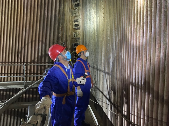 国能（泉州）热电有限公司完成2号炉炉内升降台搭建、验收工作