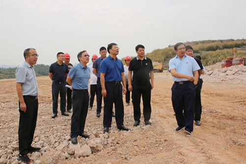 湖南省政府重点项目督查组到陕煤电力石门公司督导三期项目