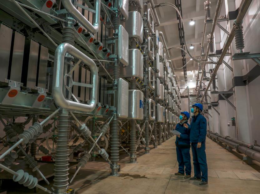 世界首个高压大容量低频换频站在杭州通电投运