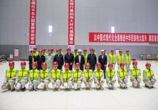 中国电建承办的中央企业西南片区青年精神素养提升工程推进会在白鹤滩水电站举行